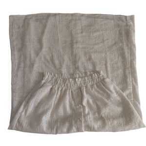 Tularosa Medium Cream Needle Point Midi Skirt